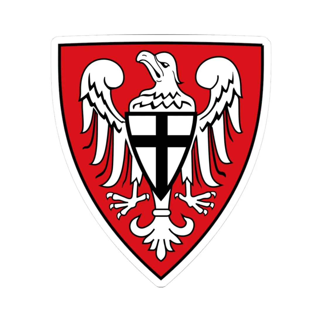 DEU Hochsauerlandkreis COA (Germany) (Coat of Arms) STICKER Vinyl Kiss-Cut Decal 3 Inch White - The Sticker Space