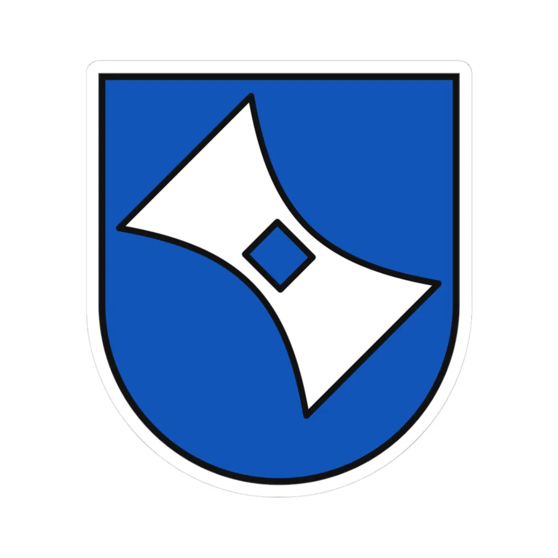 DEU Hofheim im Ried COA (Germany) (Coat of Arms) STICKER Vinyl Kiss-Cut Decal 3 Inch White - The Sticker Space