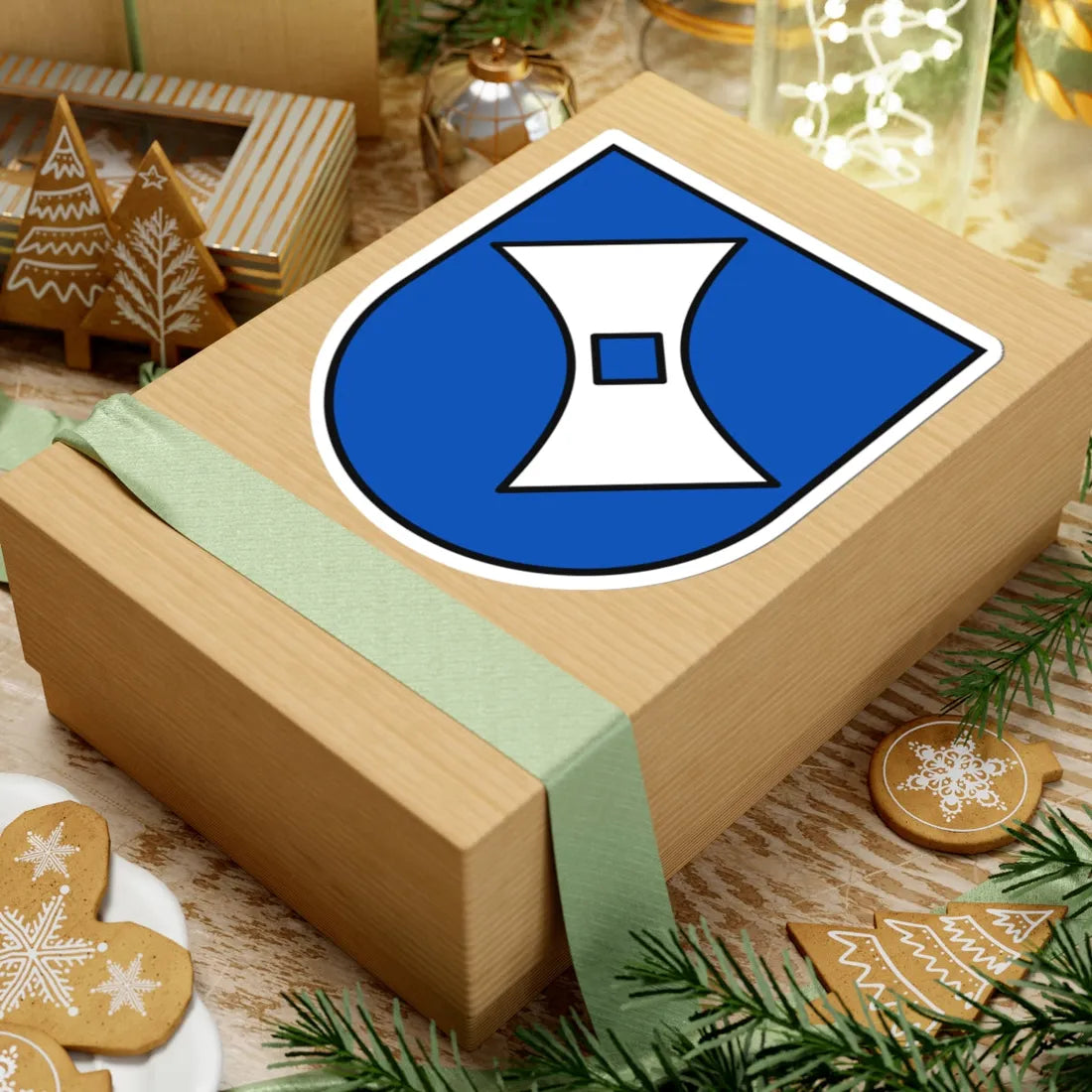 DEU Hofheim im Ried COA (Germany) (Coat of Arms) STICKER Vinyl Kiss-Cut Decal - The Sticker Space