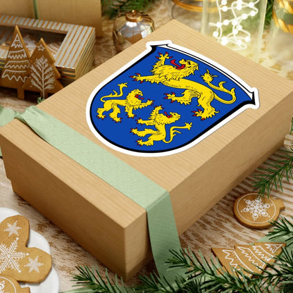 DEU Homberg Efze COA (Germany) (Coat of Arms) STICKER Vinyl Kiss-Cut Decal - The Sticker Space