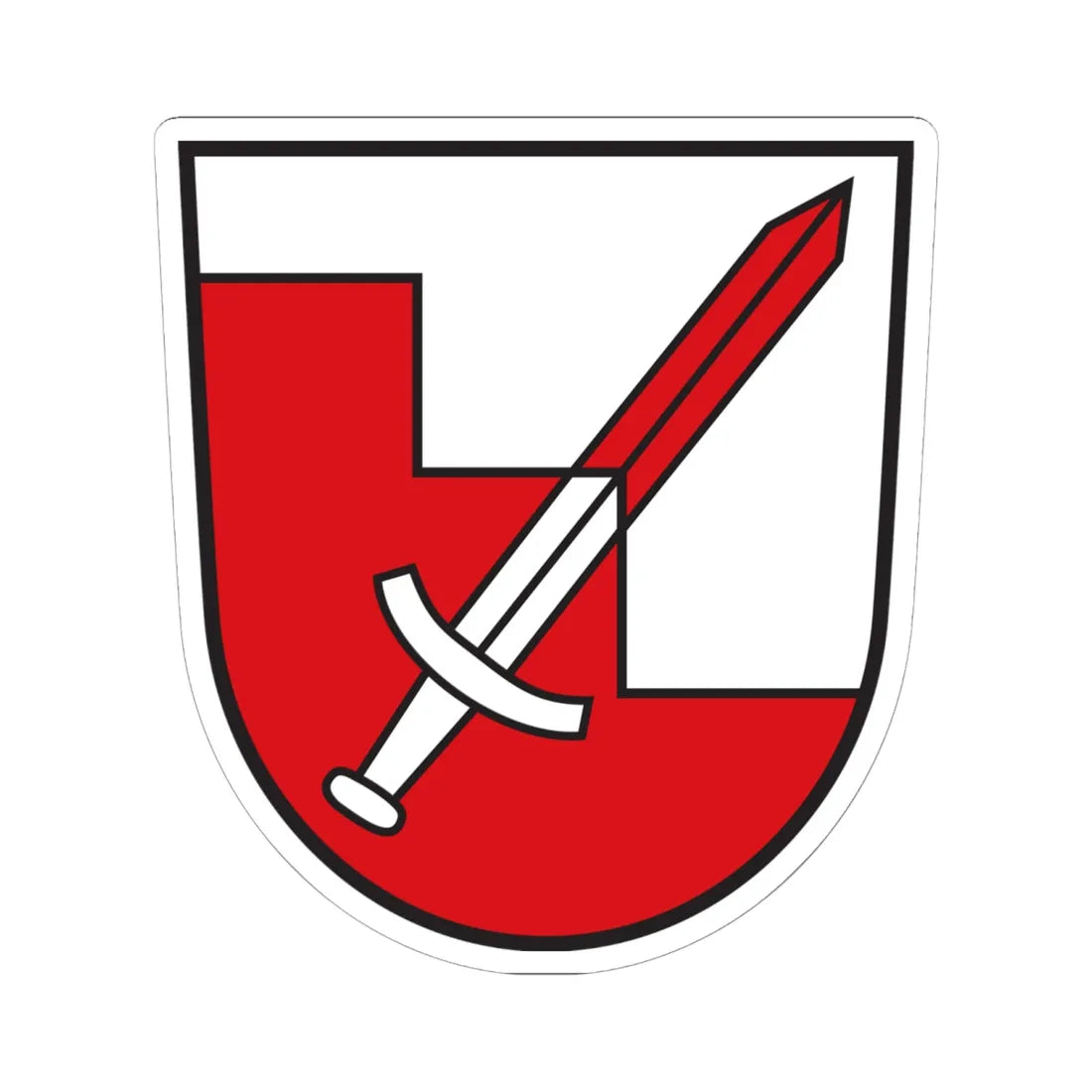 DEU Hörgertshausen COA (Germany) (Coat of Arms) STICKER Vinyl Kiss-Cut Decal 6 Inch White - The Sticker Space