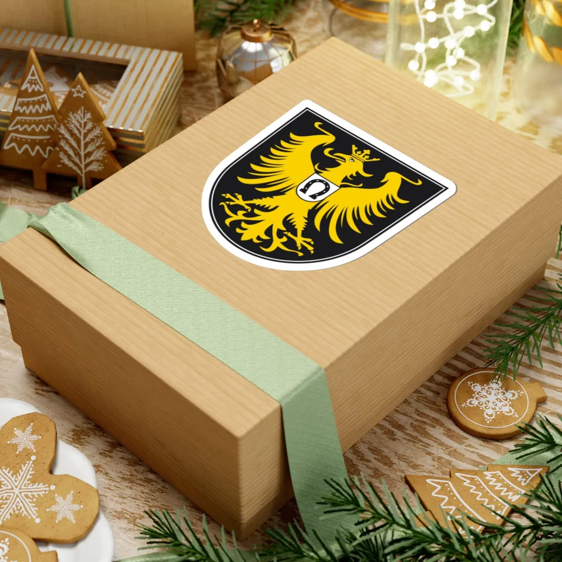 DEU Isny im Allgäu COA (Germany) (Coat of Arms) STICKER Vinyl Kiss-Cut Decal - The Sticker Space