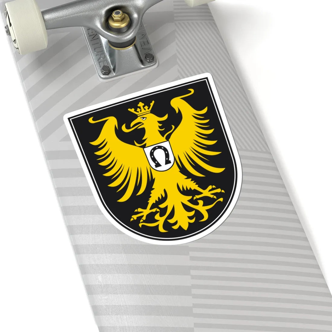 DEU Isny im Allgäu COA (Germany) (Coat of Arms) STICKER Vinyl Kiss-Cut Decal - The Sticker Space
