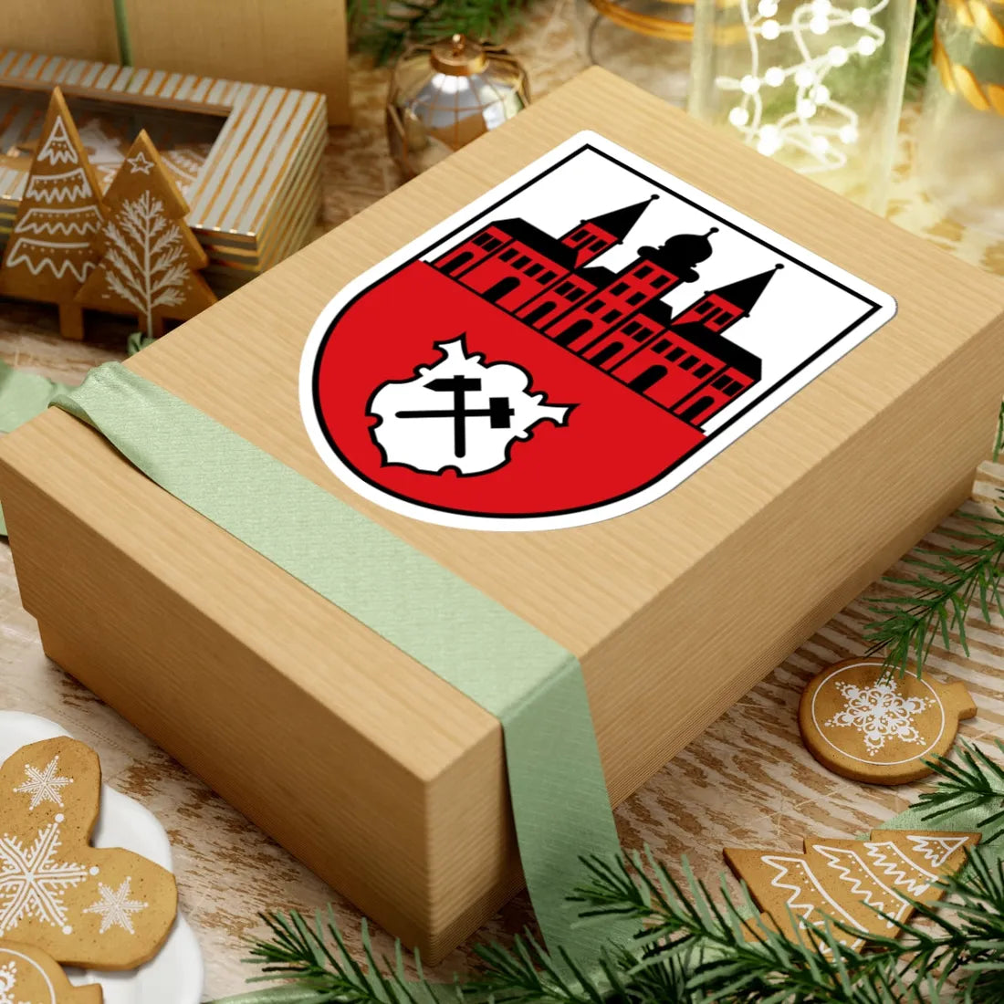 DEU Johanngeorgenstadt COA (Germany) (Coat of Arms) STICKER Vinyl Kiss-Cut Decal - The Sticker Space