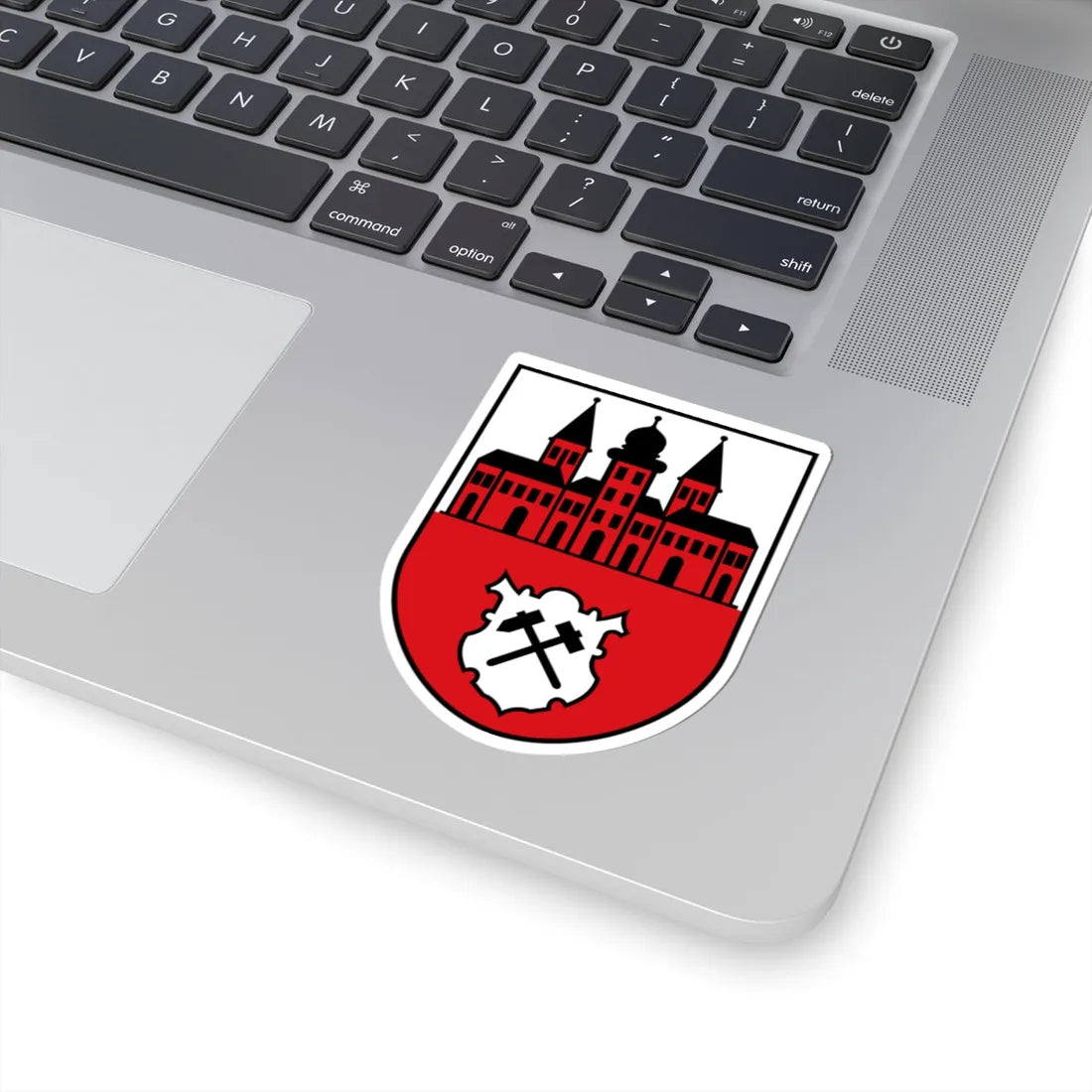 DEU Johanngeorgenstadt COA (Germany) (Coat of Arms) STICKER Vinyl Kiss-Cut Decal - The Sticker Space