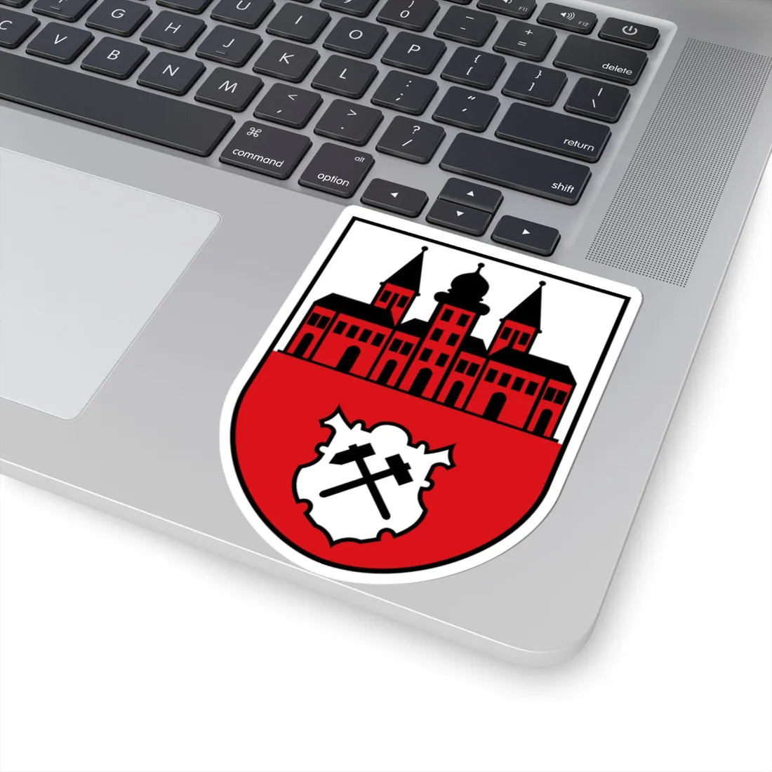 DEU Johanngeorgenstadt COA (Germany) (Coat of Arms) STICKER Vinyl Kiss-Cut Decal - The Sticker Space