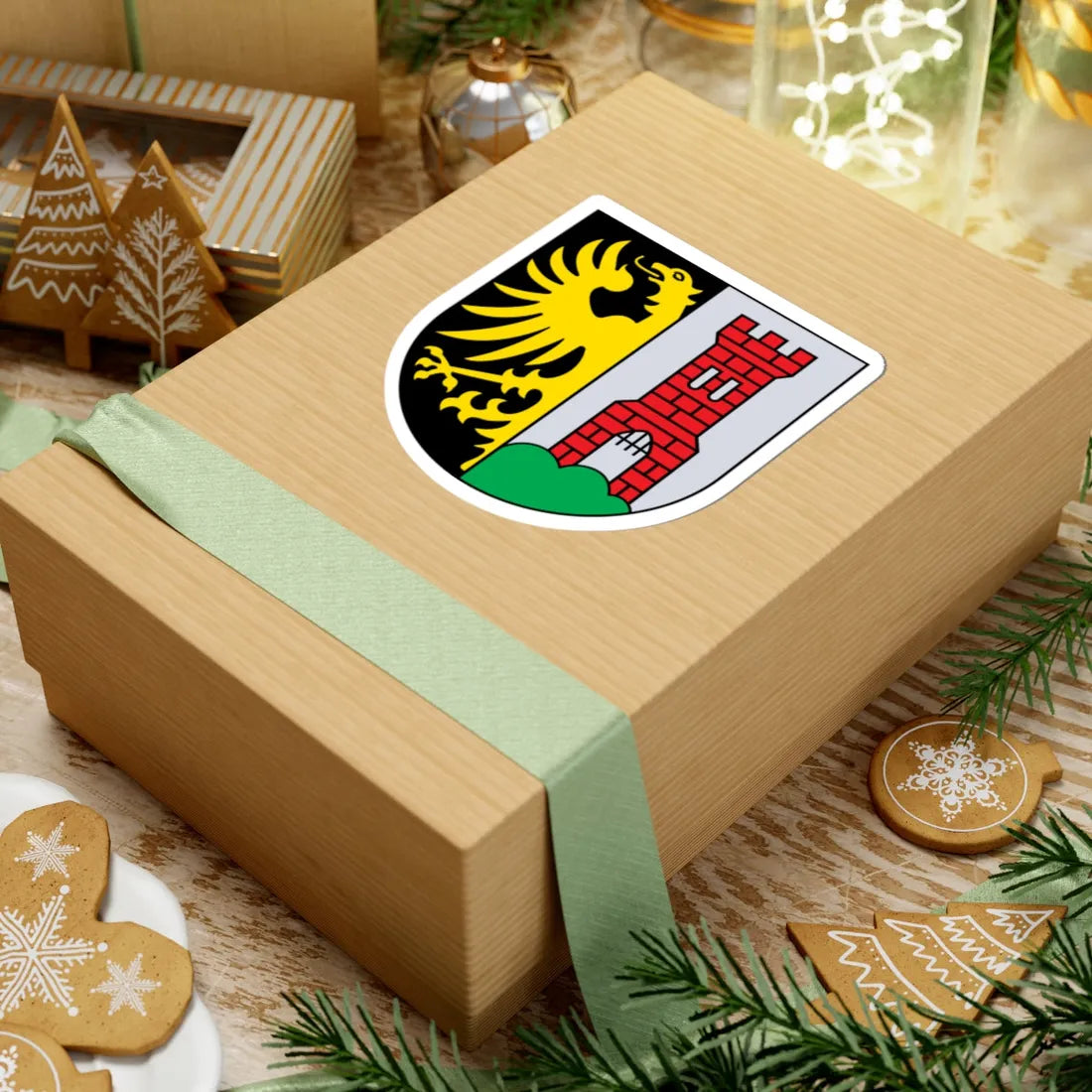 DEU Kempten Allgäu COA (Germany) (Coat of Arms) STICKER Vinyl Kiss-Cut Decal - The Sticker Space