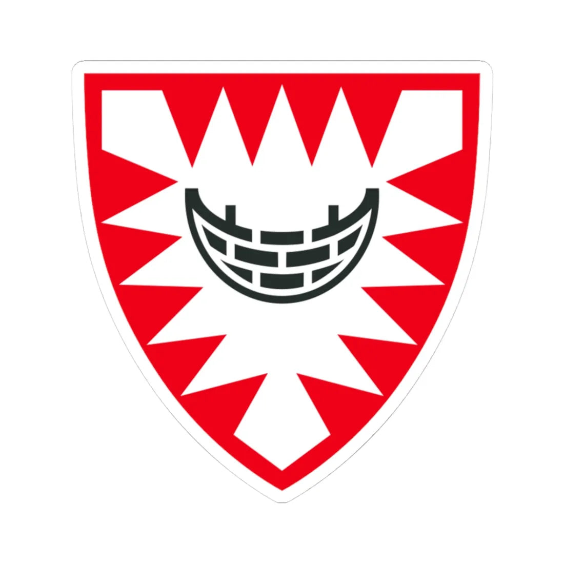 DEU Kiel Alt. COA (Germany) (Coat of Arms) STICKER Vinyl Kiss-Cut Decal 3 Inch White - The Sticker Space