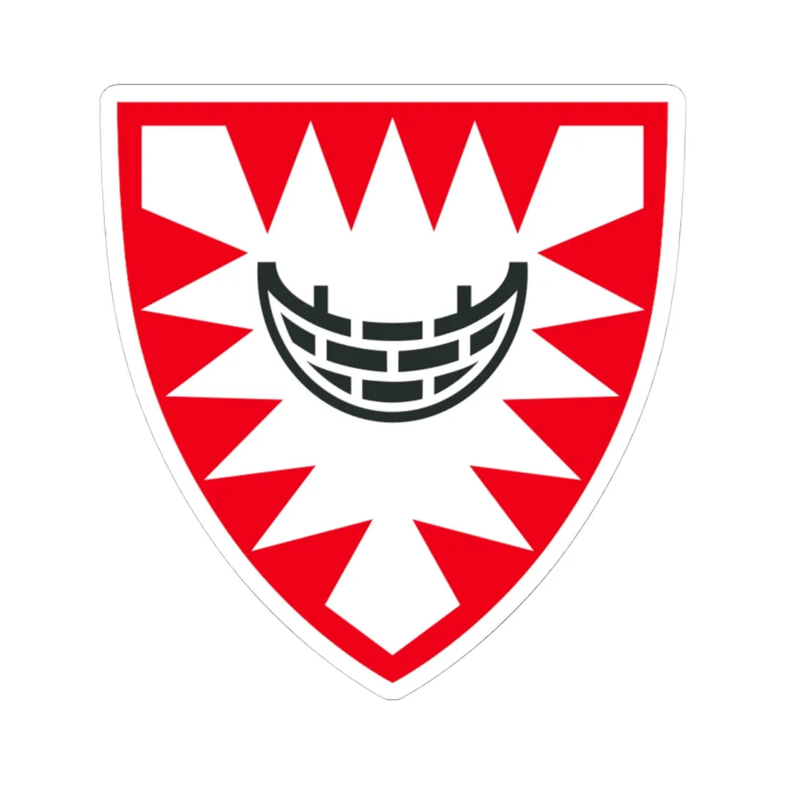 DEU Kiel Alt. COA (Germany) (Coat of Arms) STICKER Vinyl Kiss-Cut Decal 4 Inch White - The Sticker Space