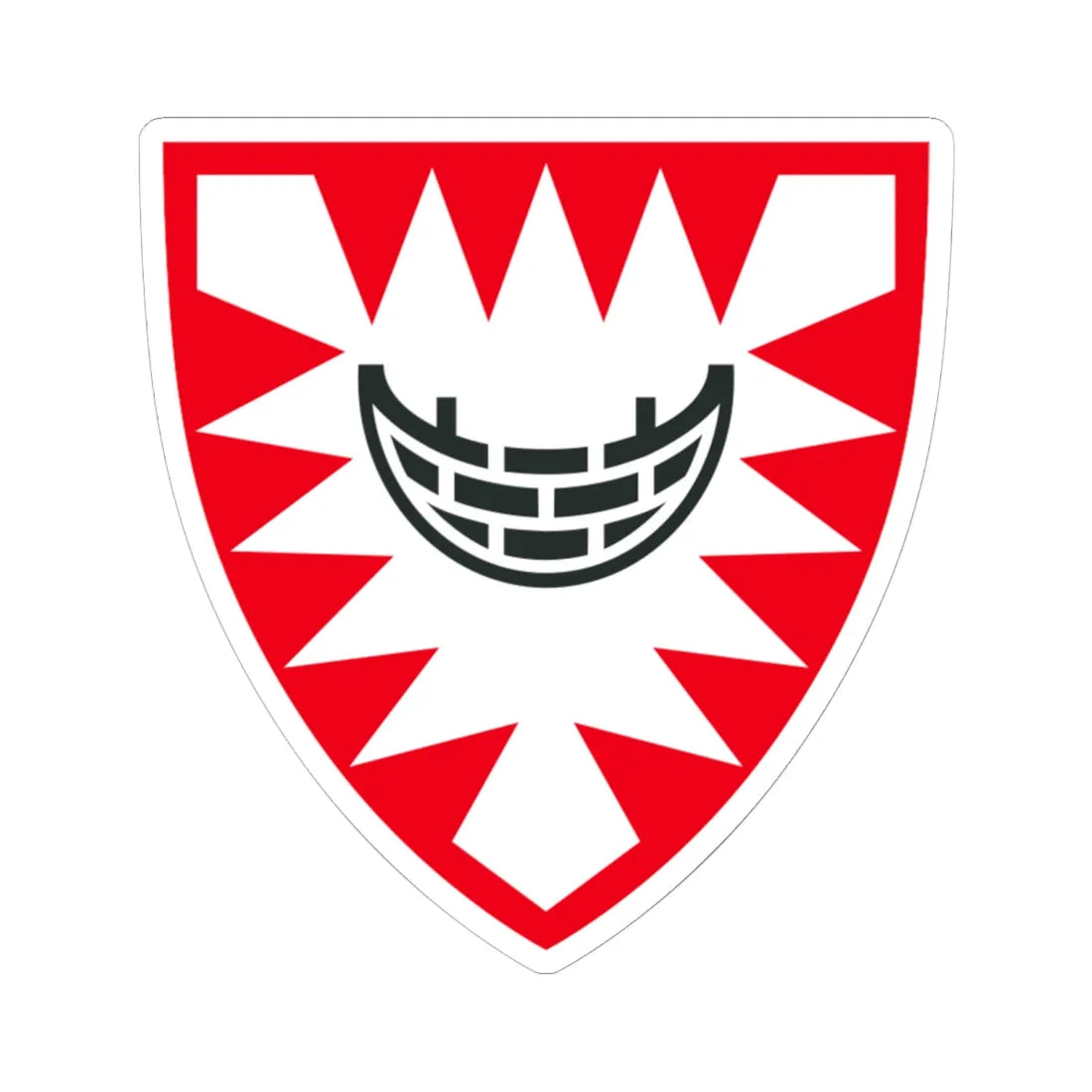 DEU Kiel Alt. COA (Germany) (Coat of Arms) STICKER Vinyl Kiss-Cut Decal 6 Inch White - The Sticker Space