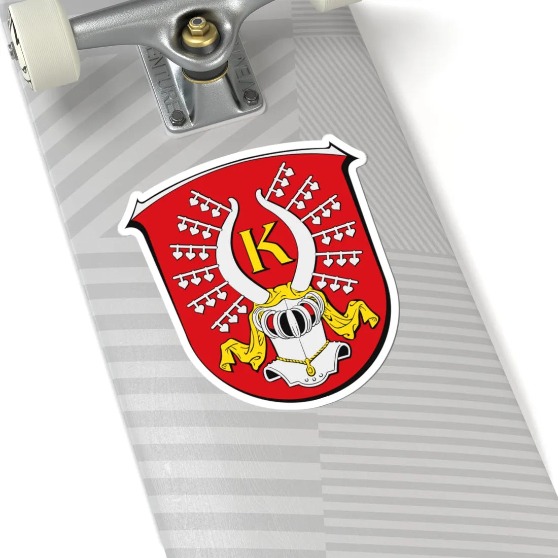 DEU Kirchhain Hessen COA (Germany) (Coat of Arms) STICKER Vinyl Kiss-Cut Decal - The Sticker Space