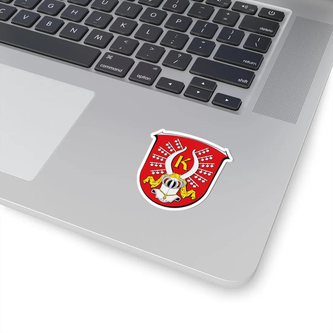 DEU Kirchhain Hessen COA (Germany) (Coat of Arms) STICKER Vinyl Kiss-Cut Decal - The Sticker Space