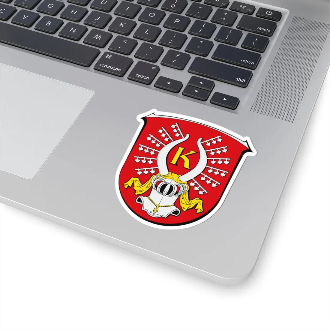 DEU Kirchhain Hessen COA (Germany) (Coat of Arms) STICKER Vinyl Kiss-Cut Decal - The Sticker Space