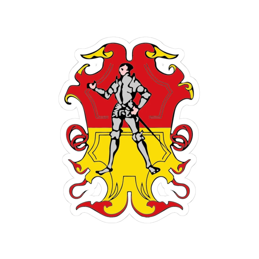DEU Kirchheim in Schwaben COA (Germany) (Coat of Arms) STICKER Vinyl Kiss-Cut Decal 3 Inch White - The Sticker Space