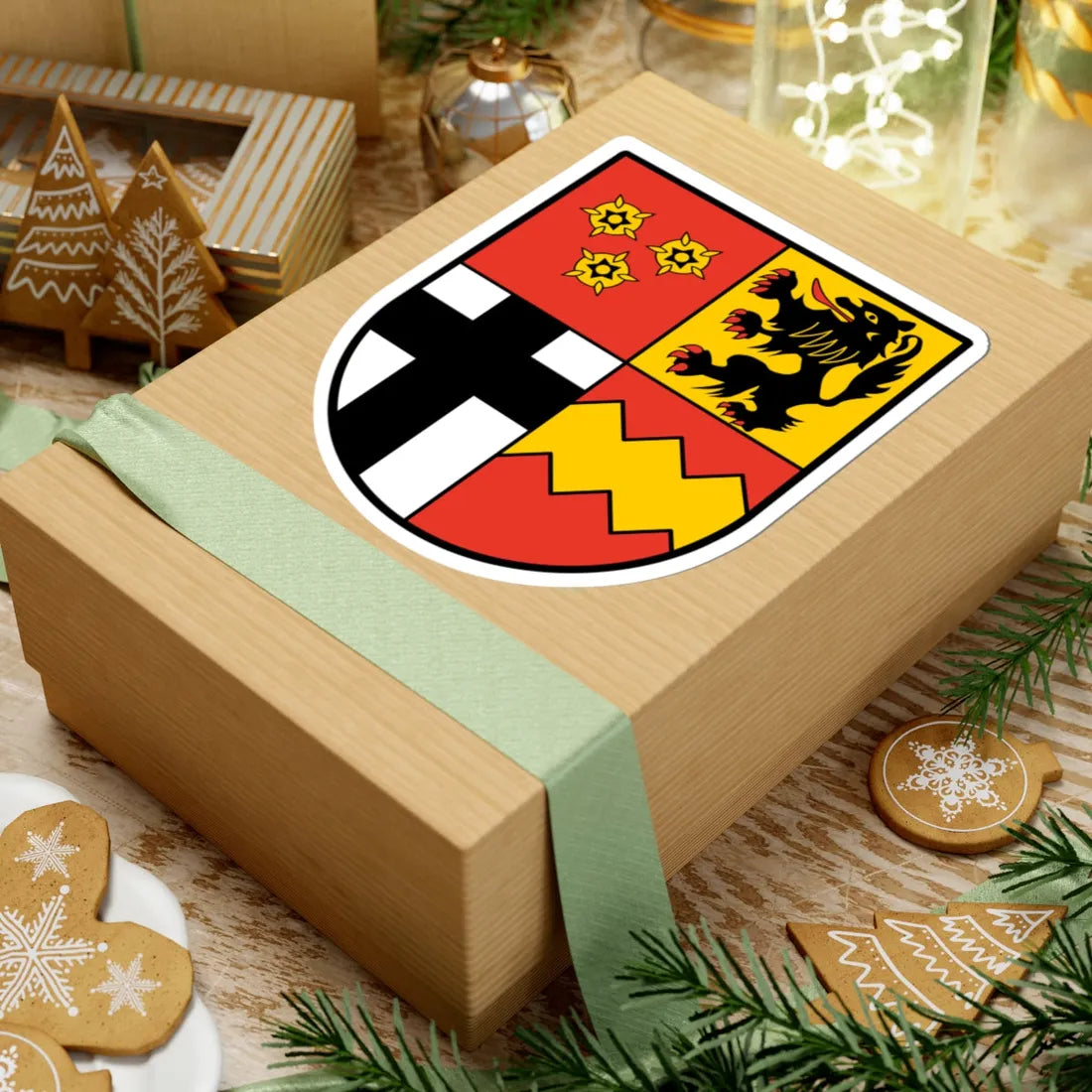 DEU Kreis Euskirchen COA (Germany) (Coat of Arms) STICKER Vinyl Kiss-Cut Decal - The Sticker Space