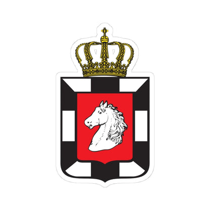 DEU Kreis Herzogtum Lauenburg COA (Germany) (Coat of Arms) STICKER Vinyl Kiss-Cut Decal 4 Inch White - The Sticker Space