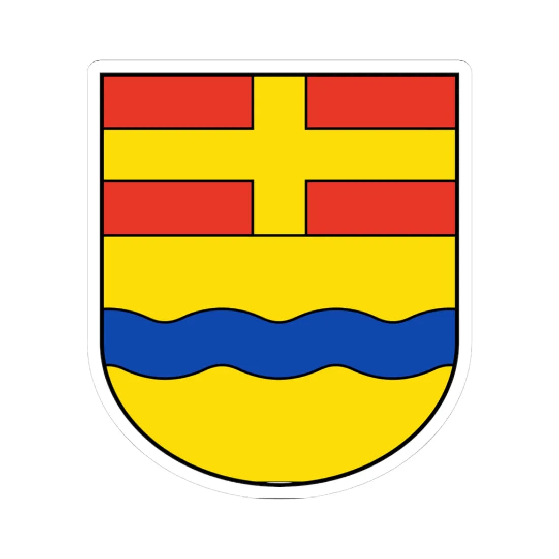 DEU Kreis Höxter 1953 COA (Germany) (Coat of Arms) STICKER Vinyl Kiss-Cut Decal 3 Inch White - The Sticker Space