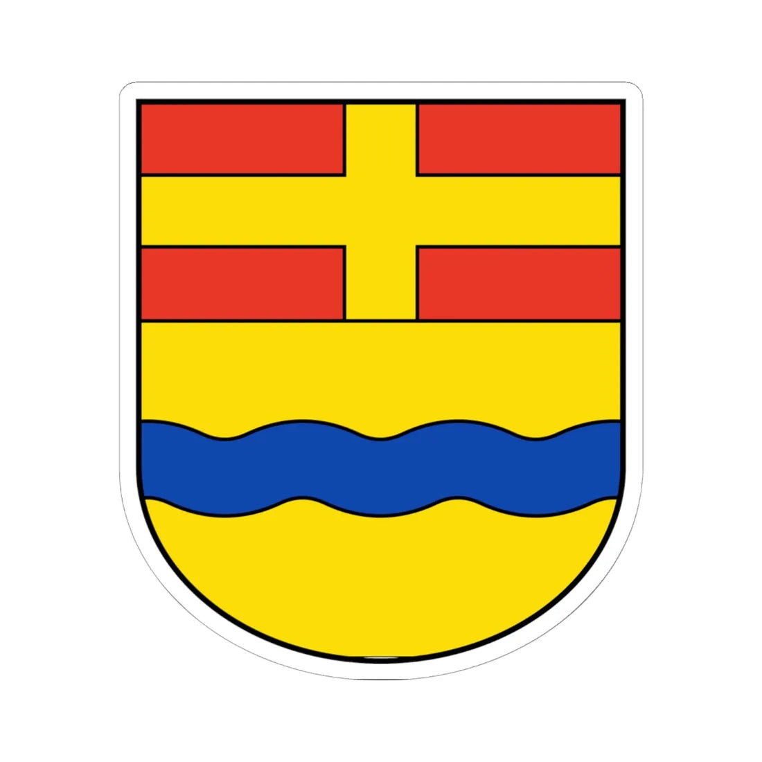 DEU Kreis Höxter 1953 COA (Germany) (Coat of Arms) STICKER Vinyl Kiss-Cut Decal - The Sticker Space