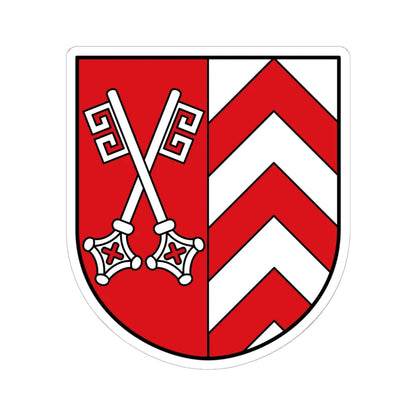 DEU Kreis Minden-Luebbecke COA (Germany) (Coat of Arms) STICKER Vinyl Kiss-Cut Decal 6 Inch White - The Sticker Space