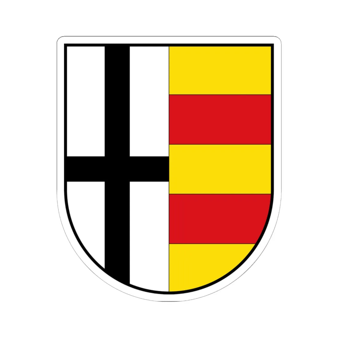 DEU Kreis Olpe COA (Germany) (Coat of Arms) STICKER Vinyl Kiss-Cut Decal 6 Inch White - The Sticker Space