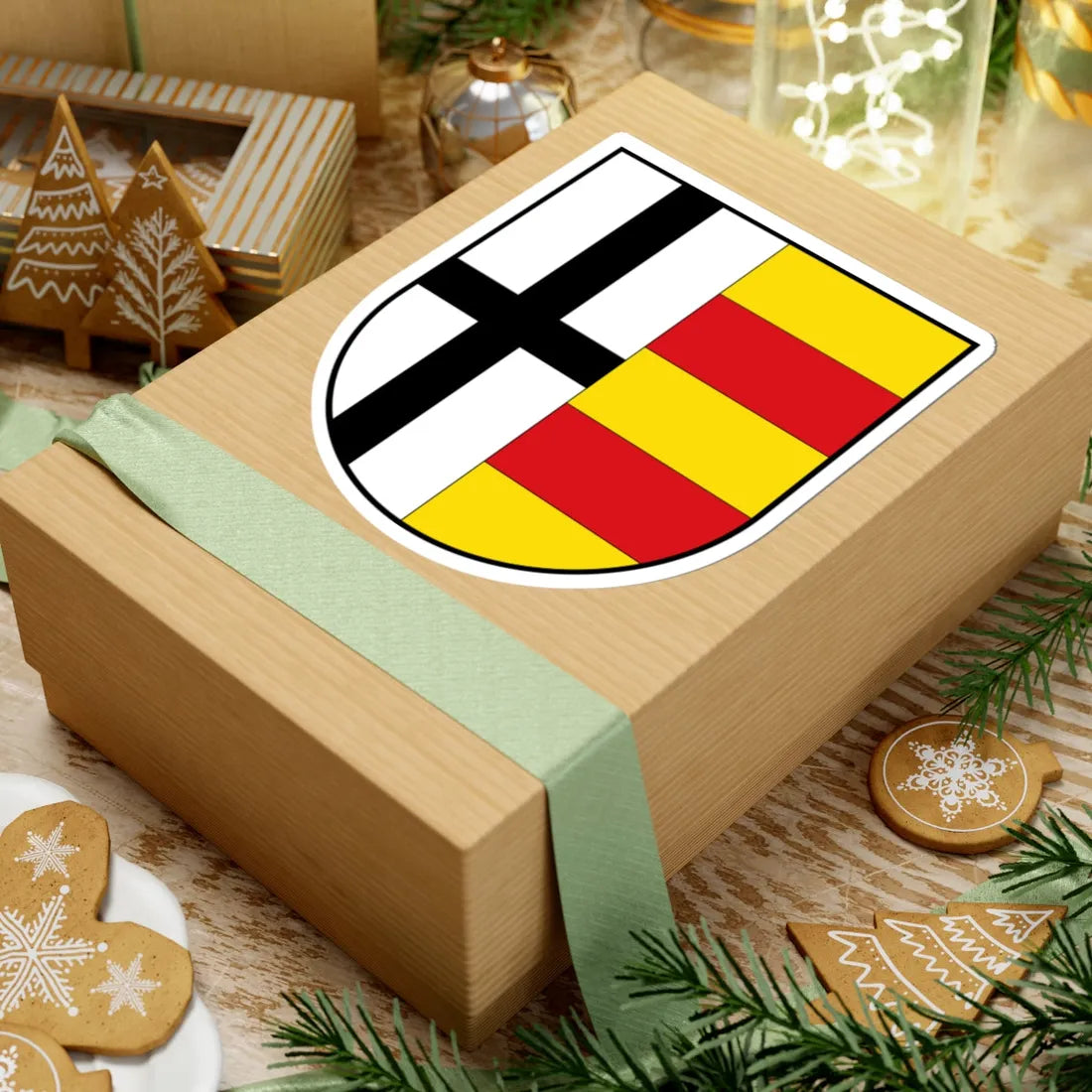 DEU Kreis Olpe COA (Germany) (Coat of Arms) STICKER Vinyl Kiss-Cut Decal - The Sticker Space