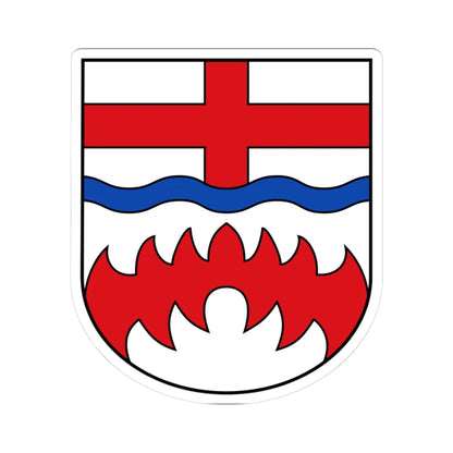 DEU Kreis Paderborn COA (Germany) (Coat of Arms) STICKER Vinyl Kiss-Cut Decal 3 Inch White - The Sticker Space