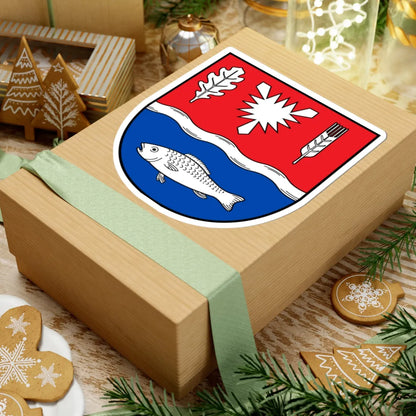 DEU Kreis Plön COA (Germany) (Coat of Arms) STICKER Vinyl Kiss-Cut Decal - The Sticker Space