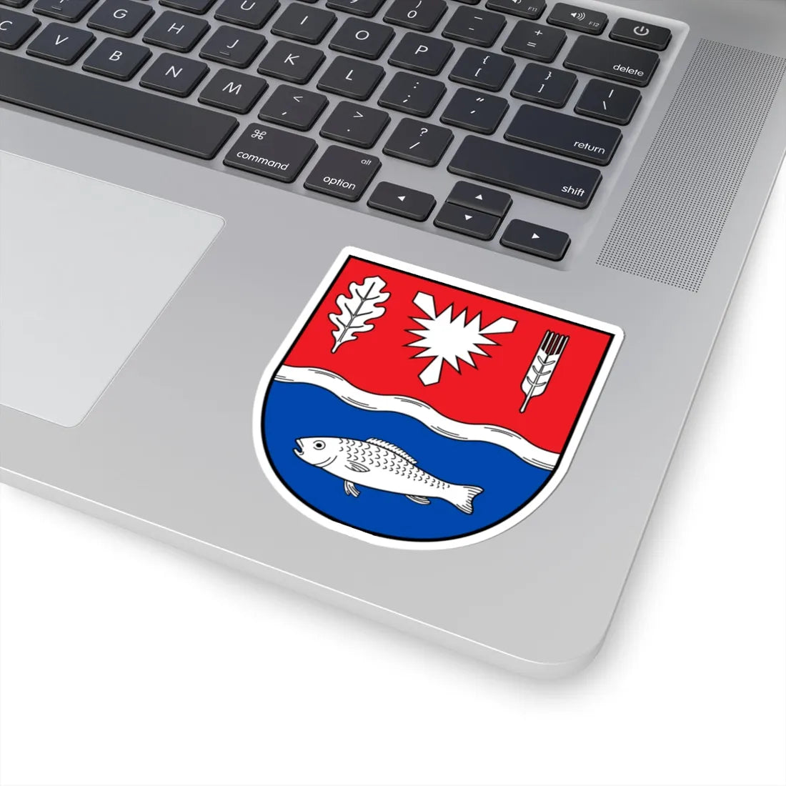 DEU Kreis Plön COA (Germany) (Coat of Arms) STICKER Vinyl Kiss-Cut Decal - The Sticker Space