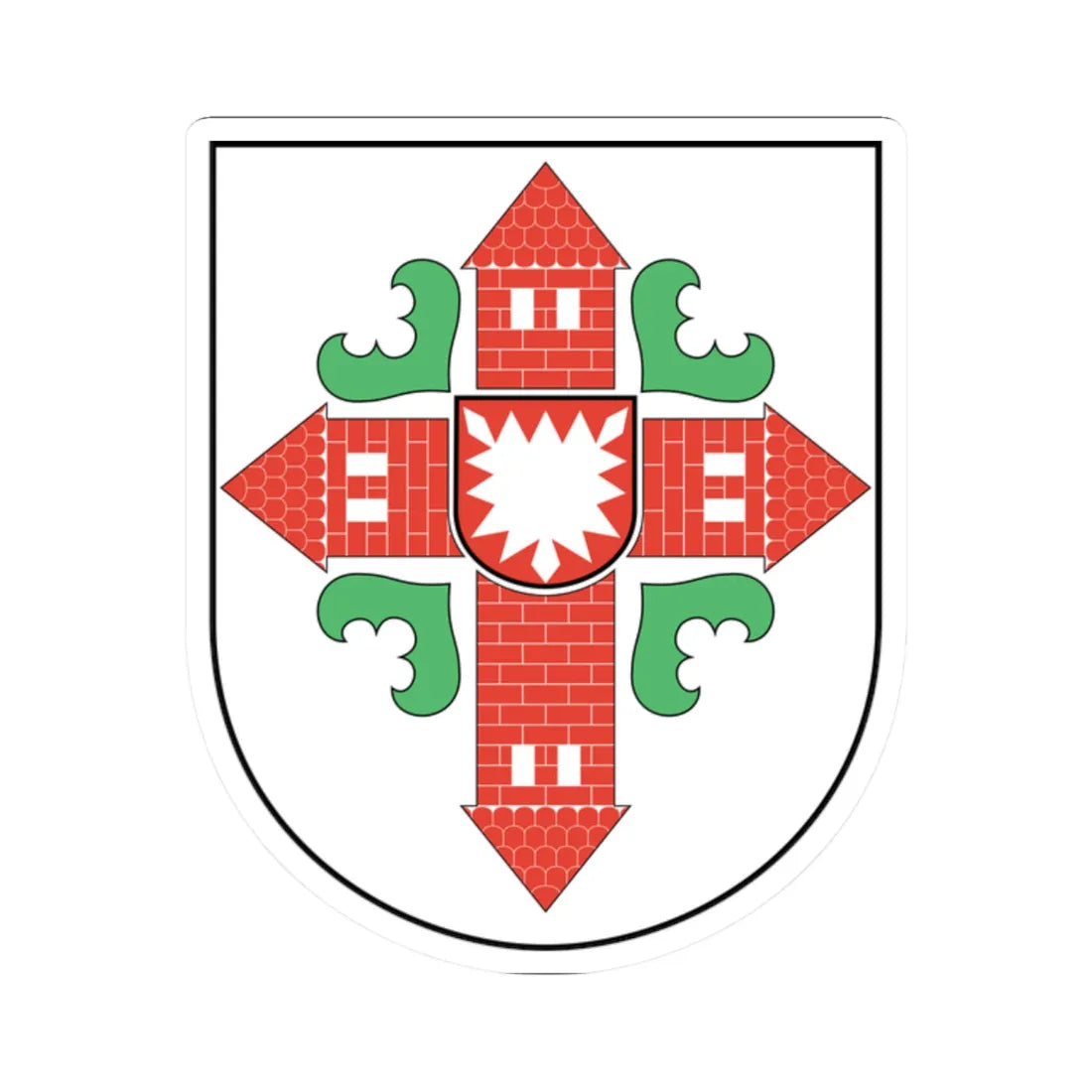 DEU Kreis Segeberg COA (Germany) (Coat of Arms) STICKER Vinyl Kiss-Cut Decal 2 Inch White - The Sticker Space