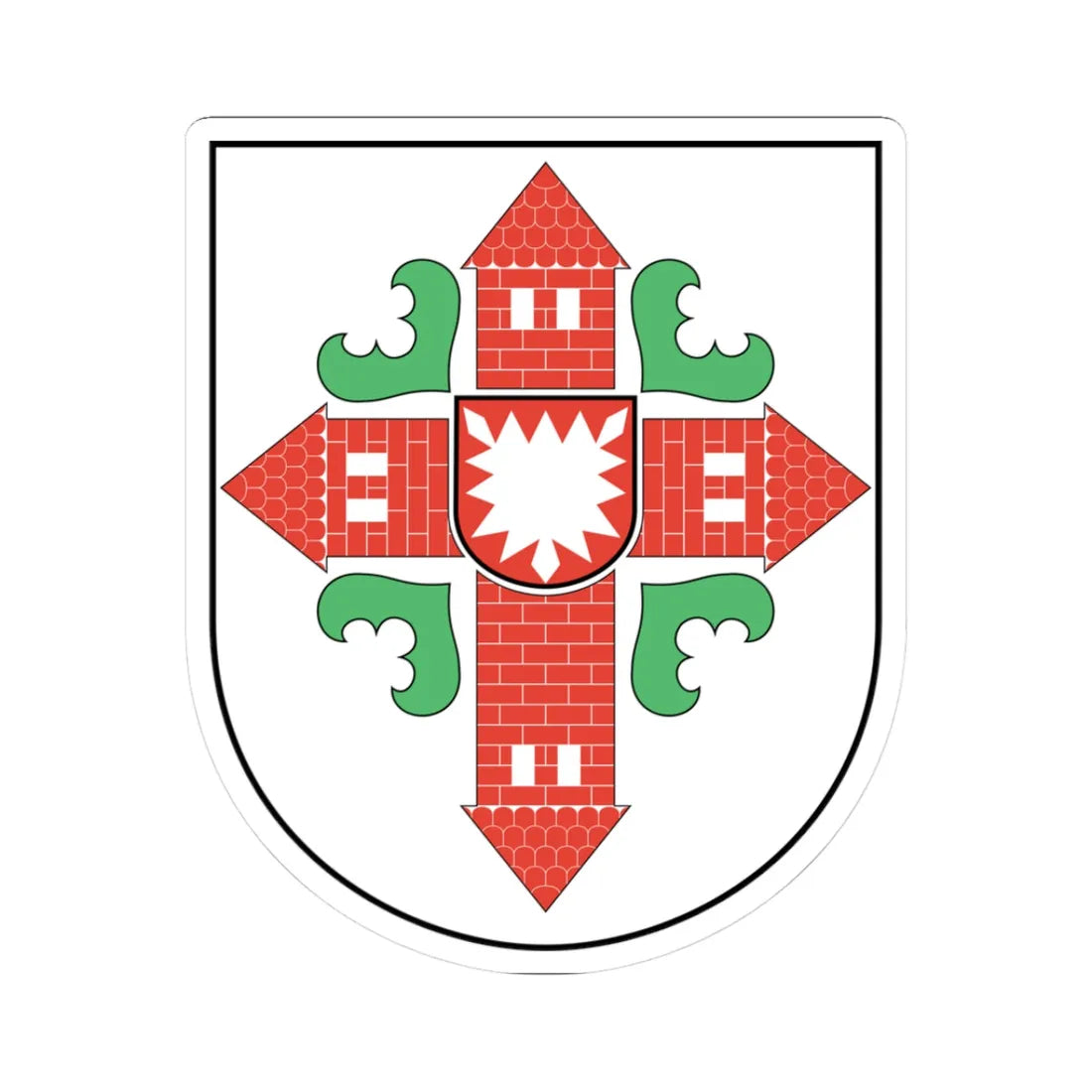 DEU Kreis Segeberg COA (Germany) (Coat of Arms) STICKER Vinyl Kiss-Cut Decal 3 Inch White - The Sticker Space