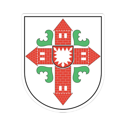 DEU Kreis Segeberg COA (Germany) (Coat of Arms) STICKER Vinyl Kiss-Cut Decal 4 Inch White - The Sticker Space