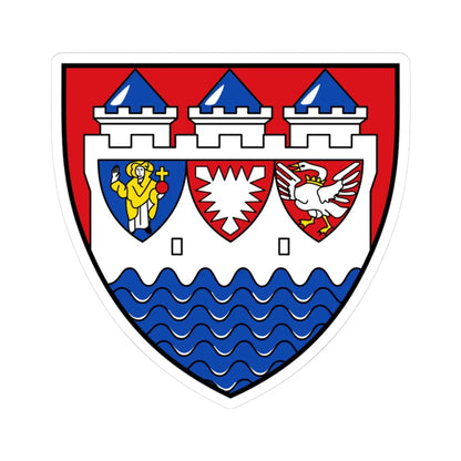 DEU Kreis Steinburg COA (Germany) (Coat of Arms) STICKER Vinyl Kiss-Cut Decal 3 Inch White - The Sticker Space