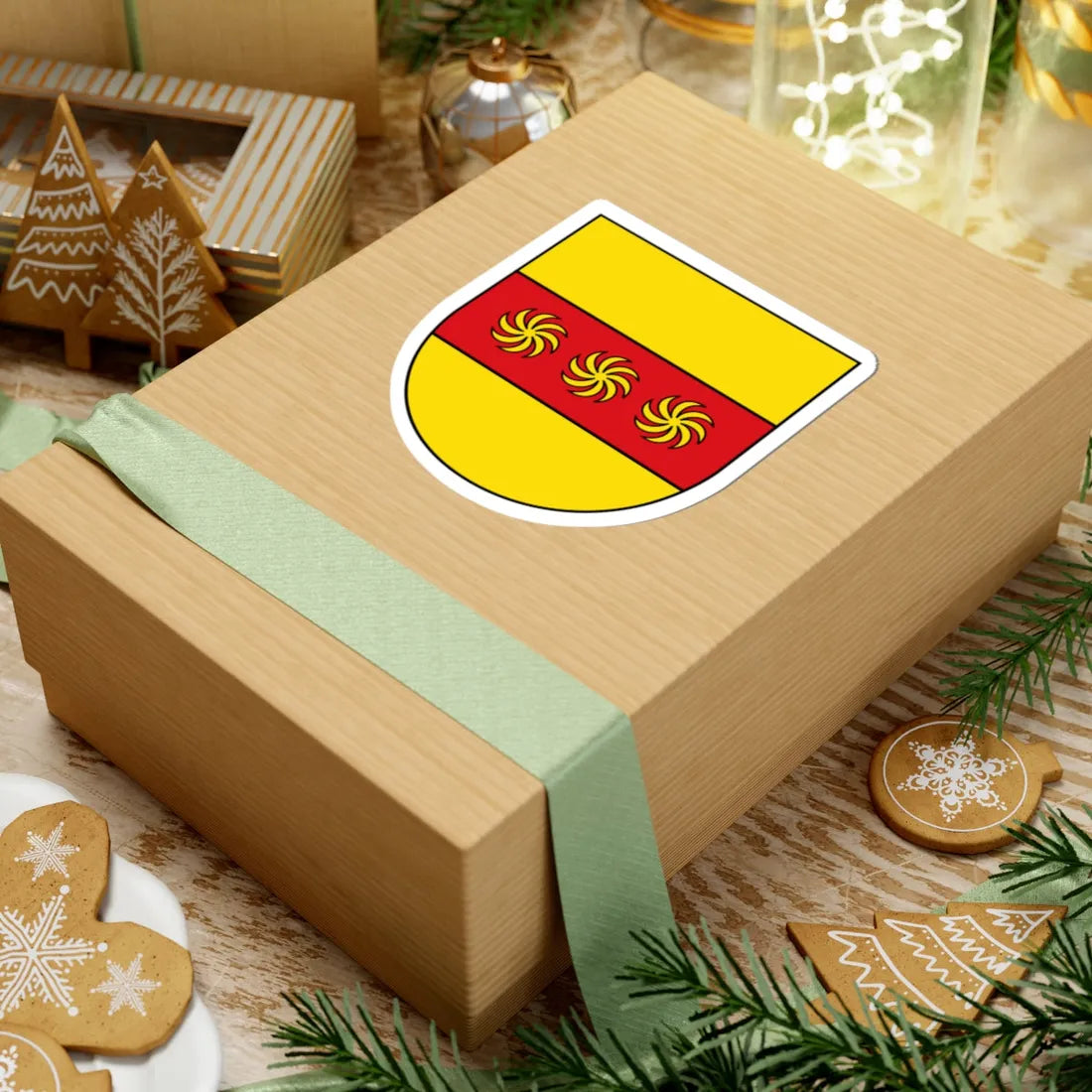 DEU Kreis Warendorf 1938 COA (Germany) (Coat of Arms) STICKER Vinyl Kiss-Cut Decal - The Sticker Space