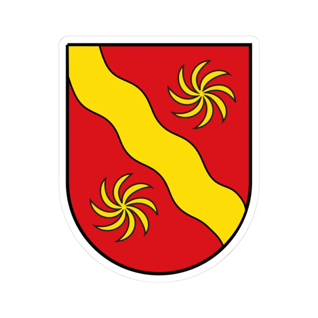 DEU Kreis Warendorf COA (Germany) (Coat of Arms) STICKER Vinyl Kiss-Cut Decal - The Sticker Space