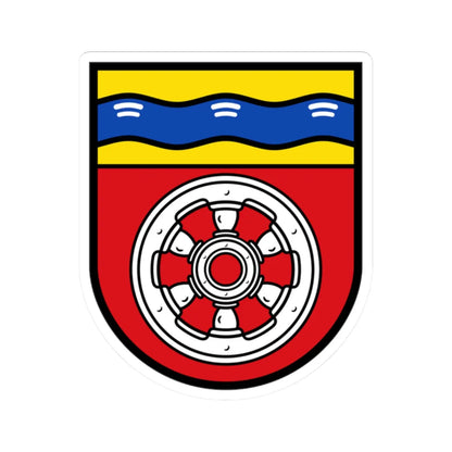 DEU Kriftel COA (Germany) (Coat of Arms) STICKER Vinyl Kiss-Cut Decal 2 Inch White - The Sticker Space