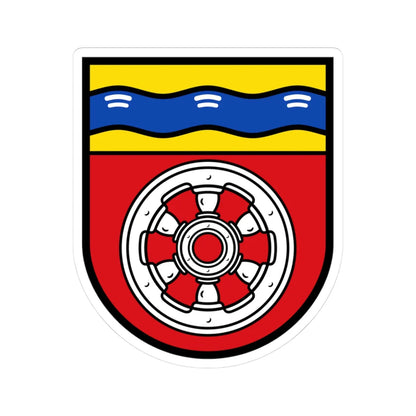 DEU Kriftel COA (Germany) (Coat of Arms) STICKER Vinyl Kiss-Cut Decal 3 Inch White - The Sticker Space