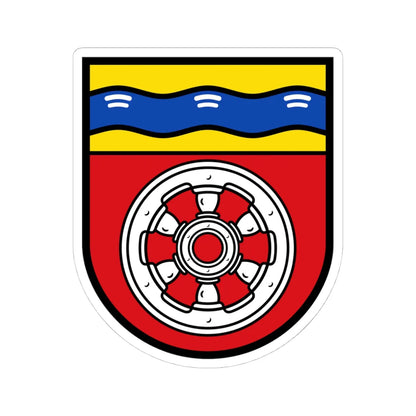 DEU Kriftel COA (Germany) (Coat of Arms) STICKER Vinyl Kiss-Cut Decal 4 Inch White - The Sticker Space