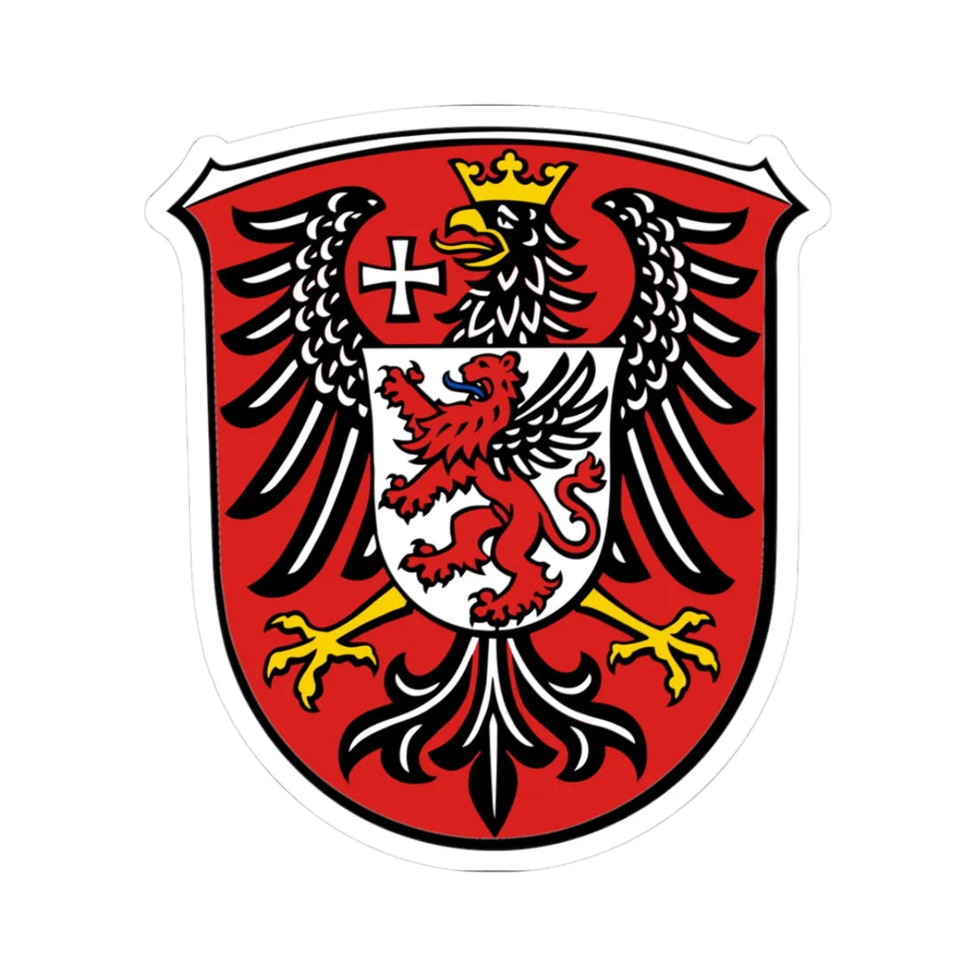DEU Lahn Stadt COA (Germany) (Coat of Arms) STICKER Vinyl Kiss-Cut Decal - The Sticker Space
