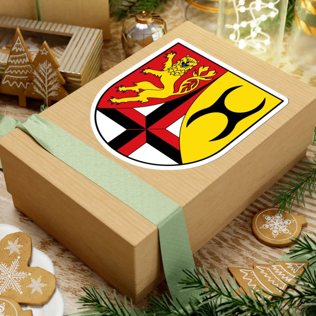 DEU Landkreis Altenkirchen COA (Germany) (Coat of Arms) STICKER Vinyl Kiss-Cut Decal - The Sticker Space