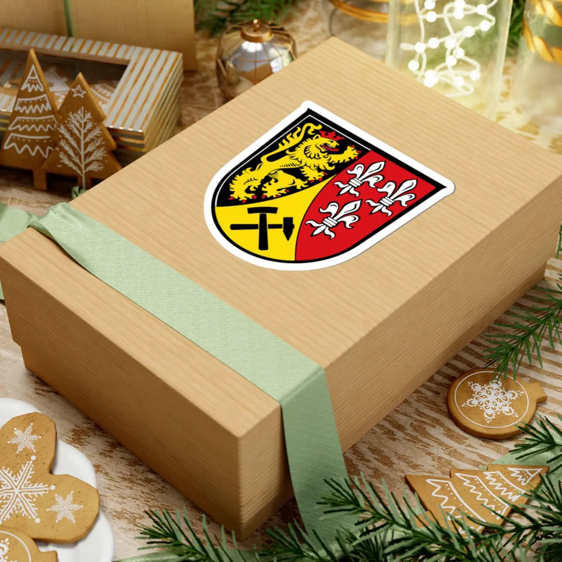 DEU Landkreis Amberg-Sulzbach COA (Germany) (Coat of Arms) STICKER Vinyl Kiss-Cut Decal - The Sticker Space