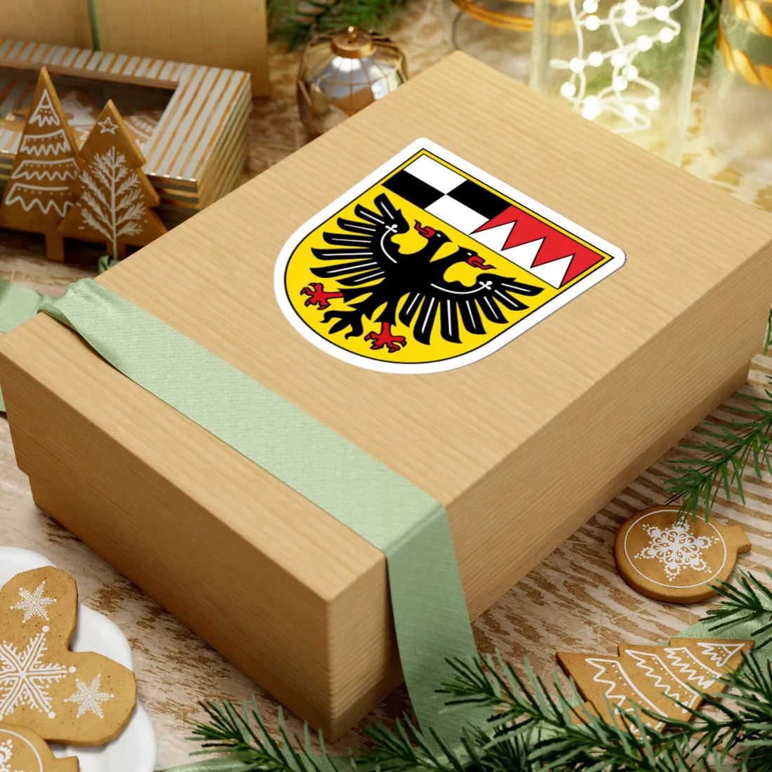 DEU Landkreis Ansbach COA (Germany) (Coat of Arms) STICKER Vinyl Kiss-Cut Decal - The Sticker Space