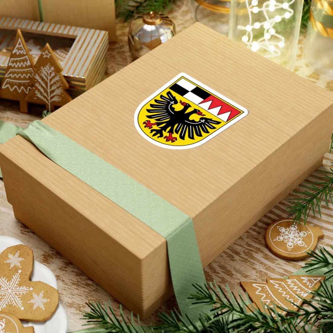 DEU Landkreis Ansbach COA (Germany) (Coat of Arms) STICKER Vinyl Kiss-Cut Decal - The Sticker Space