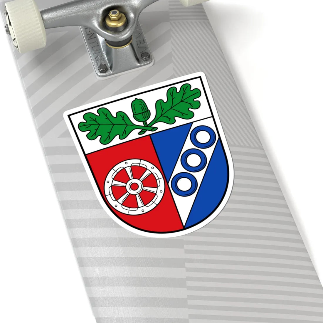 DEU Landkreis Aschaffenburg COA (Germany) (Coat of Arms) STICKER Vinyl Kiss-Cut Decal - The Sticker Space