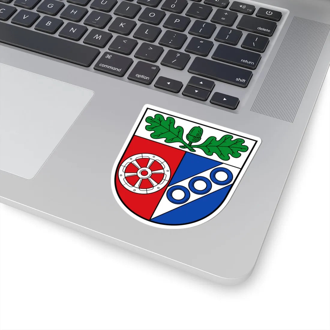 DEU Landkreis Aschaffenburg COA (Germany) (Coat of Arms) STICKER Vinyl Kiss-Cut Decal - The Sticker Space