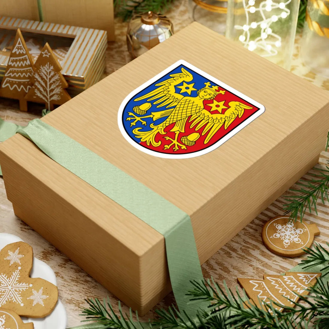 DEU Landkreis Aurich COA (Germany) (Coat of Arms) STICKER Vinyl Kiss-Cut Decal - The Sticker Space