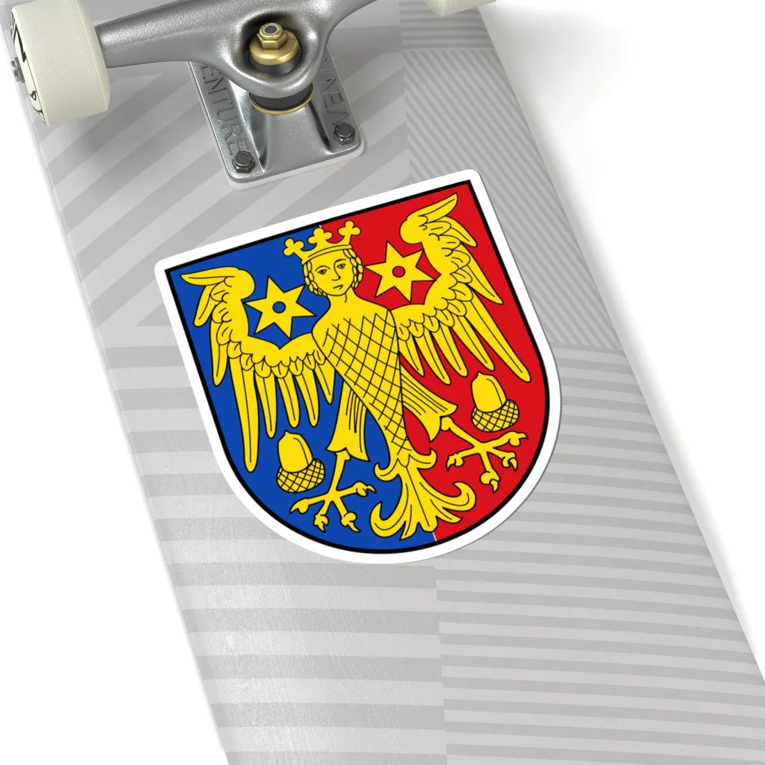 DEU Landkreis Aurich COA (Germany) (Coat of Arms) STICKER Vinyl Kiss-Cut Decal - The Sticker Space