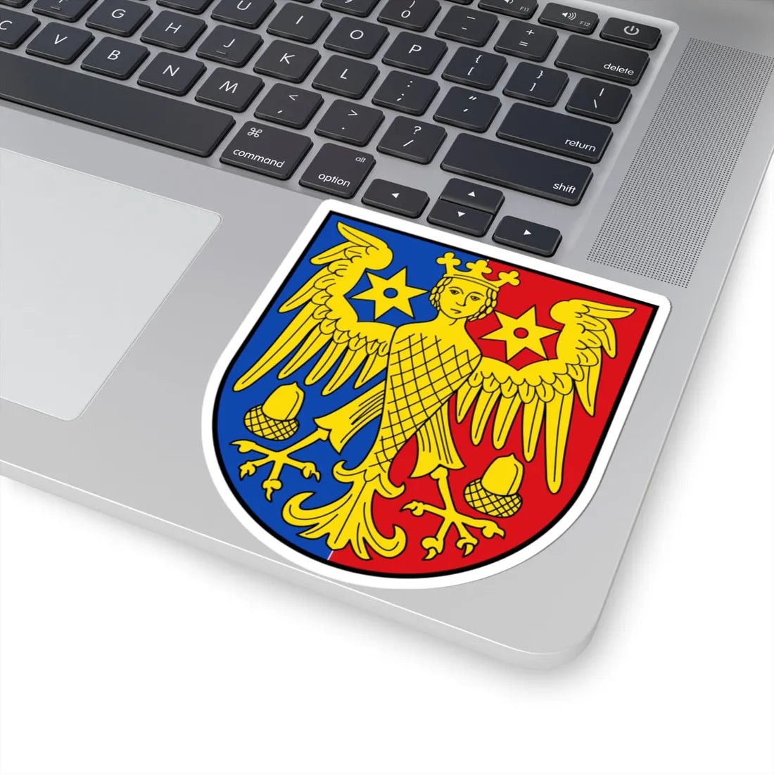 DEU Landkreis Aurich COA (Germany) (Coat of Arms) STICKER Vinyl Kiss-Cut Decal - The Sticker Space