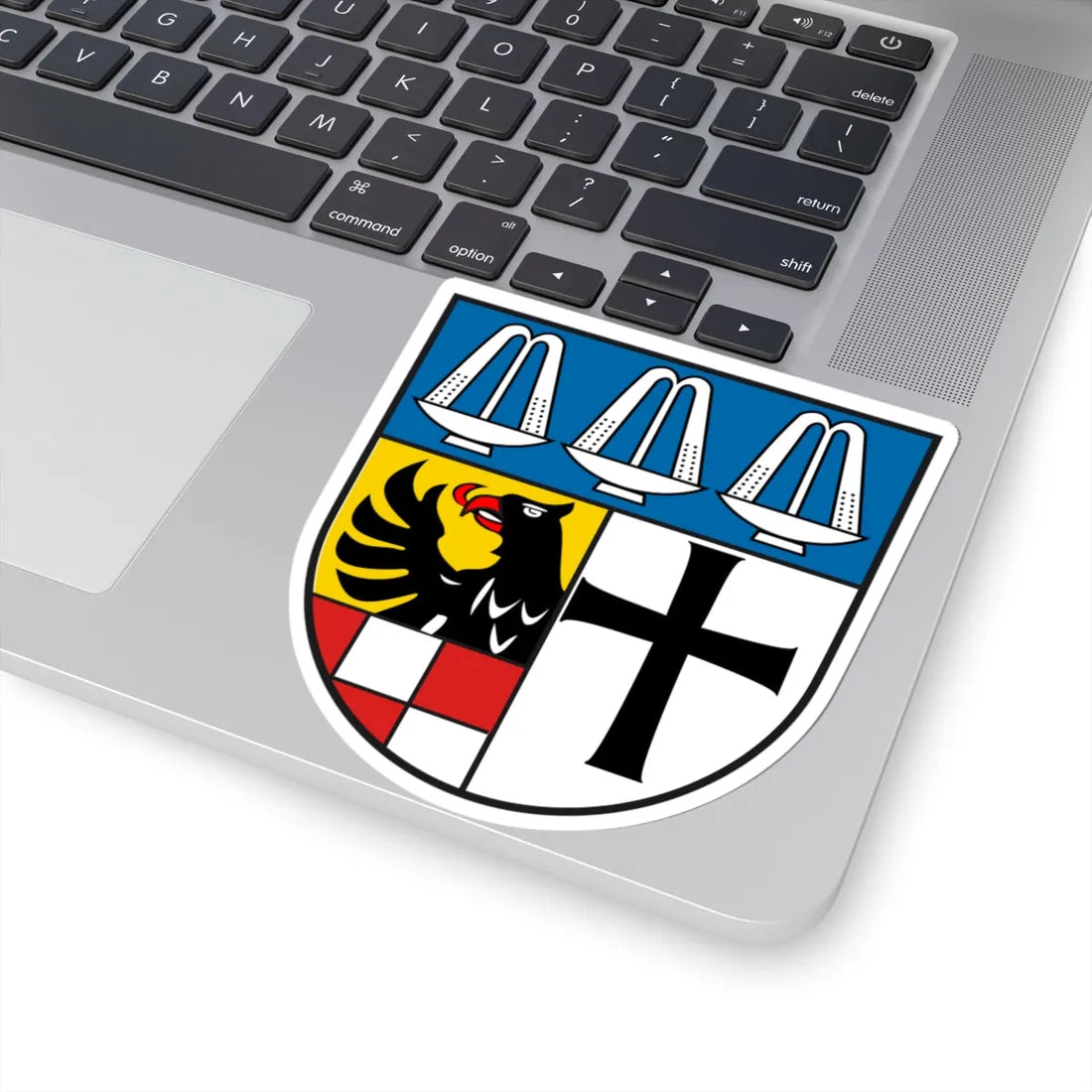 DEU Landkreis Bad Kissingen COA (Germany) (Coat of Arms) STICKER Vinyl Kiss-Cut Decal - The Sticker Space