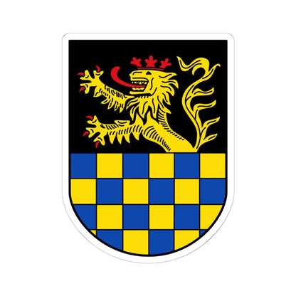 DEU Landkreis Bad Kreuznach COA (Germany) (Coat of Arms) STICKER Vinyl Kiss-Cut Decal 6 Inch White - The Sticker Space