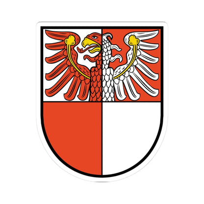 DEU Landkreis Barnim COA (Germany) (Coat of Arms) STICKER Vinyl Kiss-Cut Decal 3 Inch White - The Sticker Space